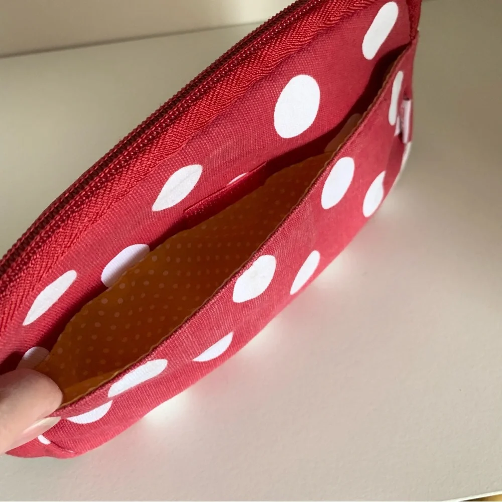 Vintage Burt’s bees Red Polka Dot zippy pouch